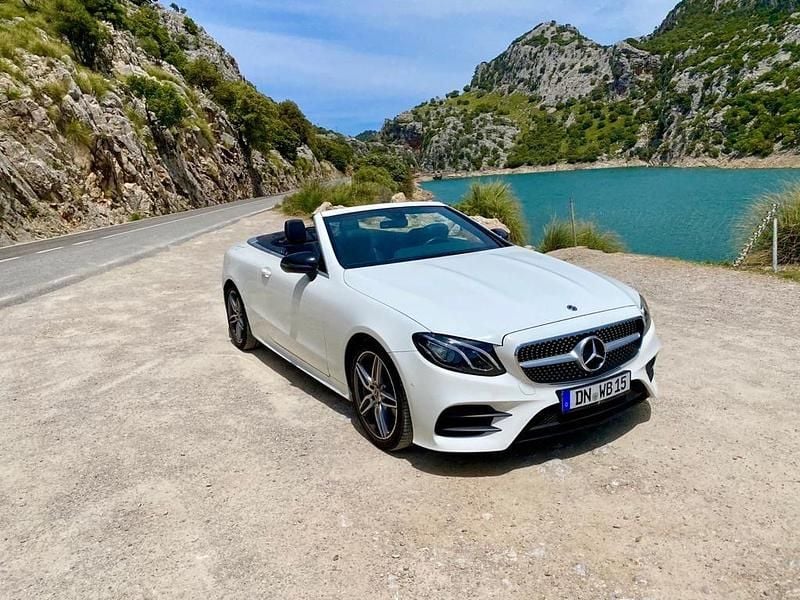 Weiß Gebraucht 2019 Mercedes E200 AMG line Cabrio | 33.900 € (Guter Preis) - Bild 1/4