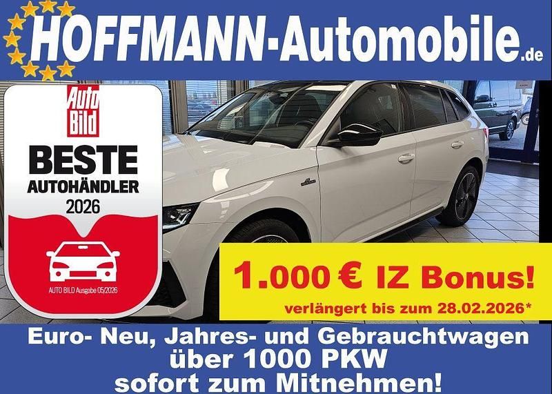 Moonweißperl. (metallic) Gebraucht 2024 Skoda Scala Monte Carlo Kleinwagen | 23.950 € (Fairer Preis) - Bild 1/4