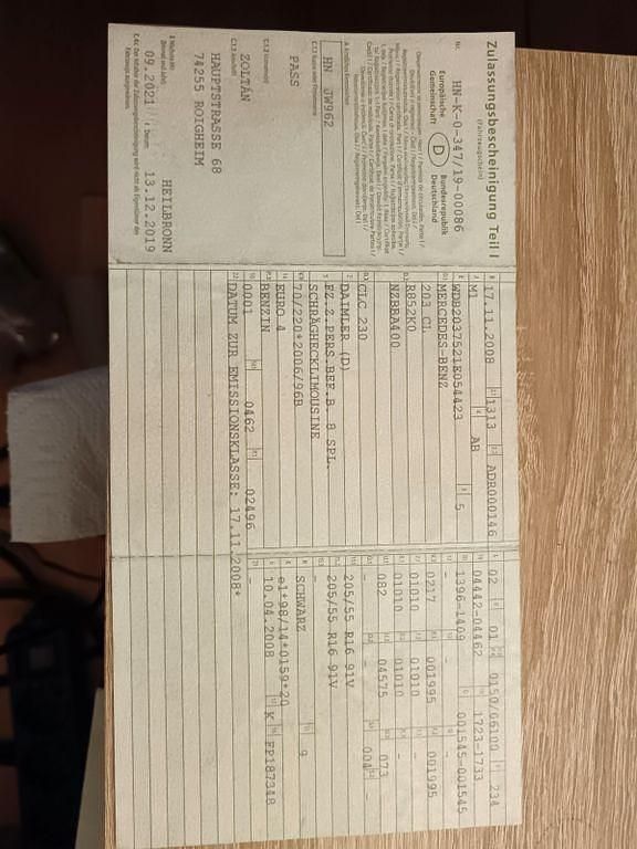 Schwarz Gebraucht 2008 Mercedes CLC250 Kleinwagen | 3.500 € - Bild 1/4