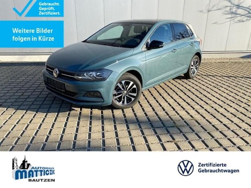 Petroleum blue metallic (metallic) Gebraucht 2019 VW Polo Kleinwagen | 14.860 € (Etwas zu teuer) - Bild 1/4
