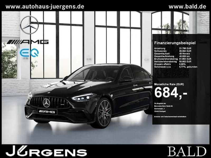 Obsidianschwarz metallic Gebraucht 2024 Mercedes C43 AMG AMG Limousine | 67.450 € (Teuer) - Bild 1/4