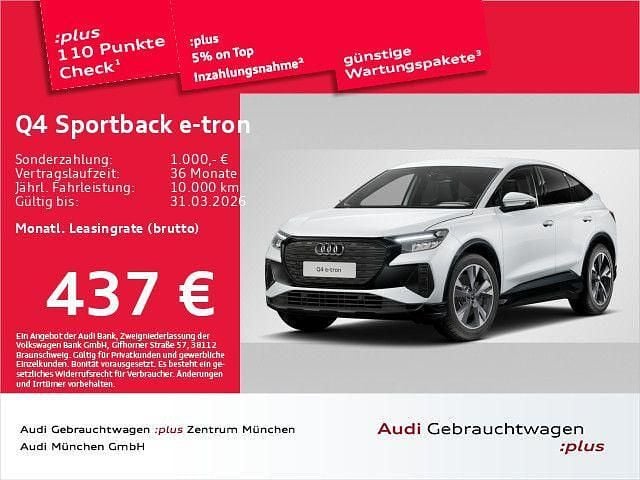 Gebraucht Audi Q4 Sportback e-tron Advanced 210 kW (286 PS) 2025 Weiß SUV