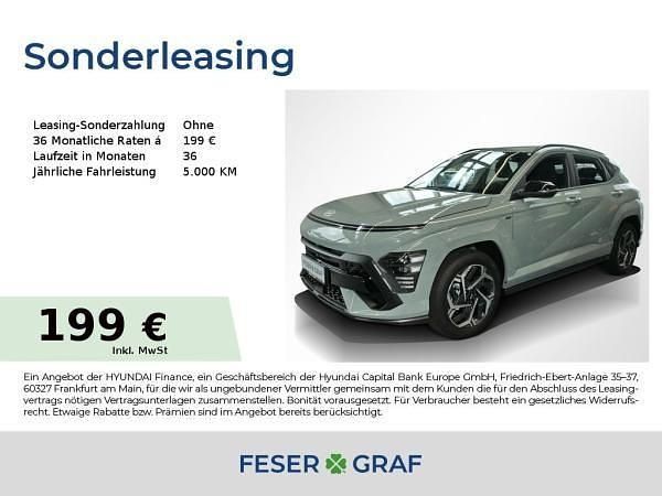 Grün (mirage green) Neu 2025 Hyundai Kona N Line SUV | 28.290 € (Superpreis) - Bild 1/4