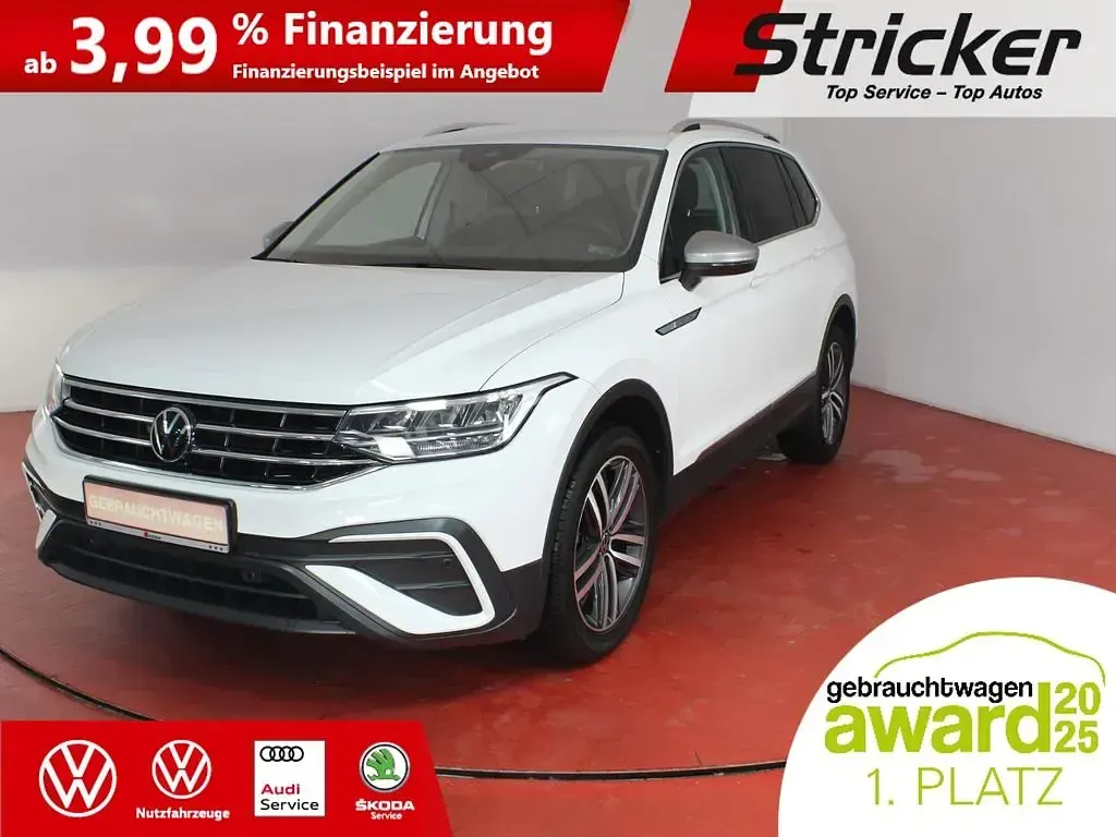 Gebraucht VW Tiguan Allspace Life 150 PS (110 kW) 2022 Weiß SUV