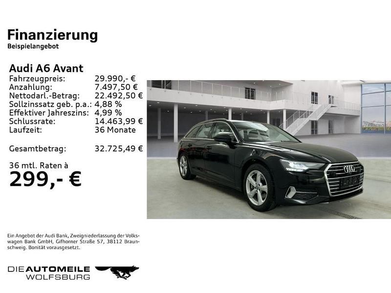 Gebraucht Audi A6 Sport 245 PS (180 kW) 2019 Brillantschwarz Kombi