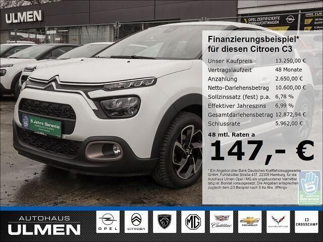 Weiss Gebraucht 2023 Citroën C3 PureTech Kleinwagen | 13.250 € (Guter Preis) - Bild 1/4