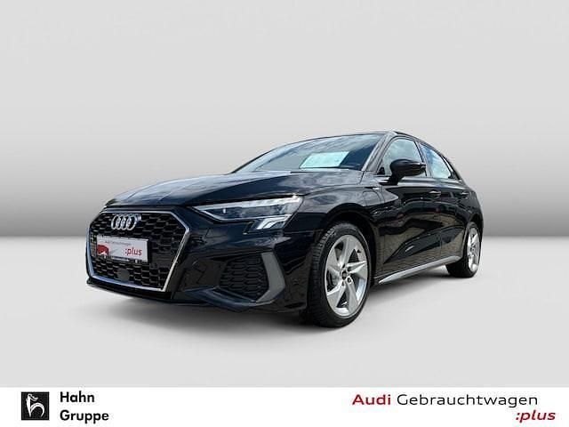 Schwarz Gebraucht 2022 Audi A3 Sportback e-tron S-Line Limousine | 28.930 € (Fairer Preis) - Bild 1/3
