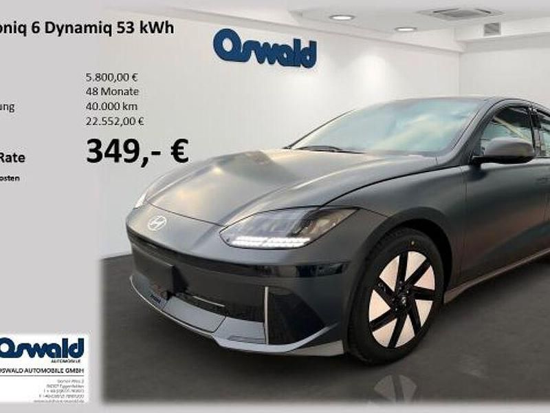 Nocturne gray matt / mat Neu 2024 Hyundai Ioniq 6 Dynamiq Limousine | 37.990 € (Fairer Preis) - Bild 1/4