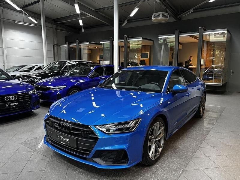 Blau Gebraucht 2020 Audi A7 S-Line Limousine | 45.990 € (Teuer) - Bild 1/4