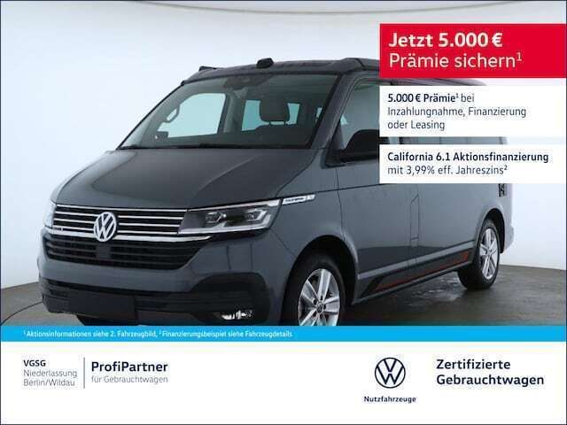 Grau Gebraucht 2024 VW T6.1 California Van | 78.560 € (Teuer) - Bild 1/3