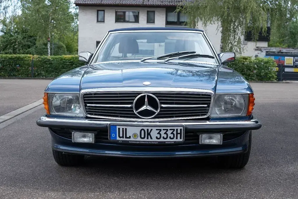 Gebraucht Mercedes SL420 218 PS (160 kW) 1986 Blau Cabrio