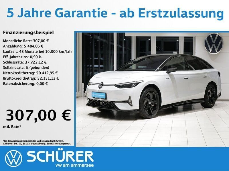 Blau Gebraucht 2024 VW ID.7 Pro Limousine | 55.897 € - Bild 1/4