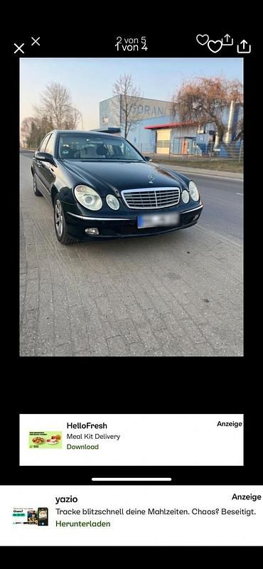 Gebraucht Mercedes E220 150 PS (110 kW) 2002 Schwarz Limousine