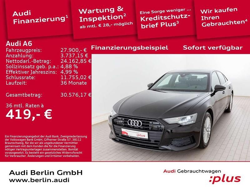 Mythosschwarz metallic Gebraucht 2021 Audi A6 Ambiente Limousine | 27.900 € (Guter Preis) - Bild 1/3