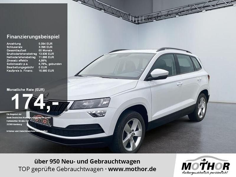 Moonweiss Gebraucht 2019 Skoda Karoq Ambition SUV | 15.422 € (Guter Preis) - Bild 1/4