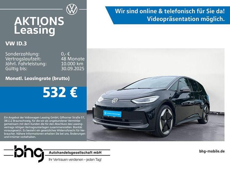 Schwarz Gebraucht 2024 VW ID.3 Pro Kleinwagen | 41.760 € - Bild 1/4