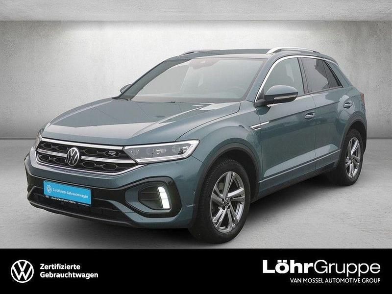 Blau Gebraucht 2022 VW T-Roc R-line SUV | 20.950 € (Superpreis) - Bild 1/4
