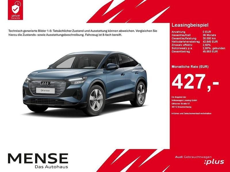 Gebraucht Audi Q4 Sportback e-tron Comfort 210 kW (286 PS) 2025 Geysirblau SUV