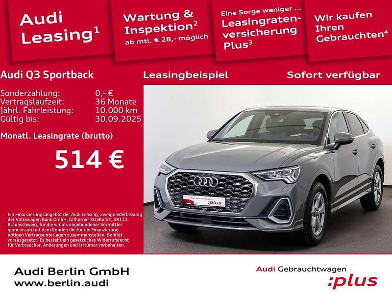 Chronosgrau metallic Gebraucht 2025 Audi Q3 S-Line SUV | 44.800 € (Fairer Preis) - Bild 1/3
