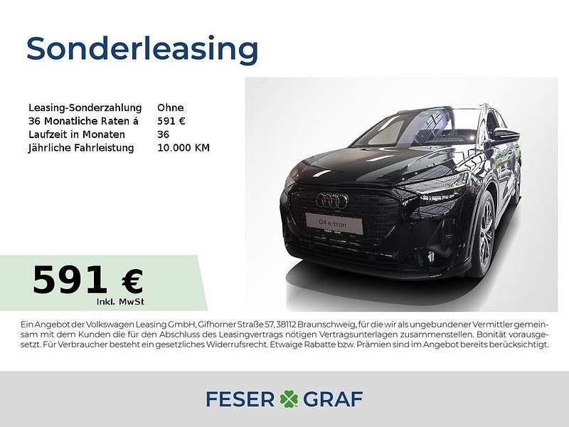 Mythosschwarz metallic Neu 2025 Audi Q4 e-tron Ambiente SUV | 53.699 € (Fairer Preis) - Bild 1/2
