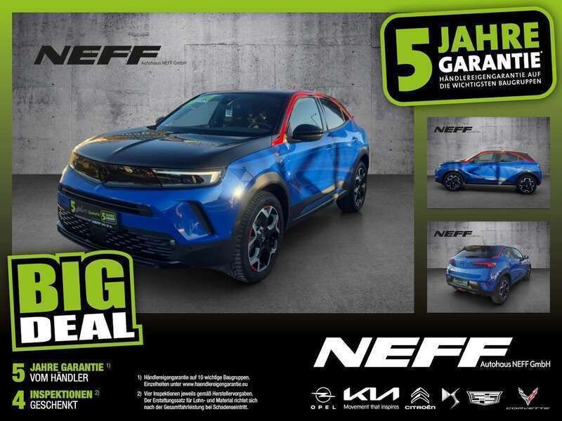 Perl blau/voltaik blau Gebraucht 2022 Opel Mokka GS Line SUV | 22.940 € (Teuer) - Bild 1/4