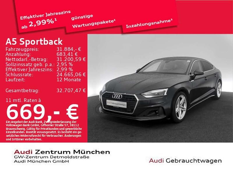 Gebraucht Audi A5 204 PS (150 kW) 2022 Manhattangrau metallic Coupé