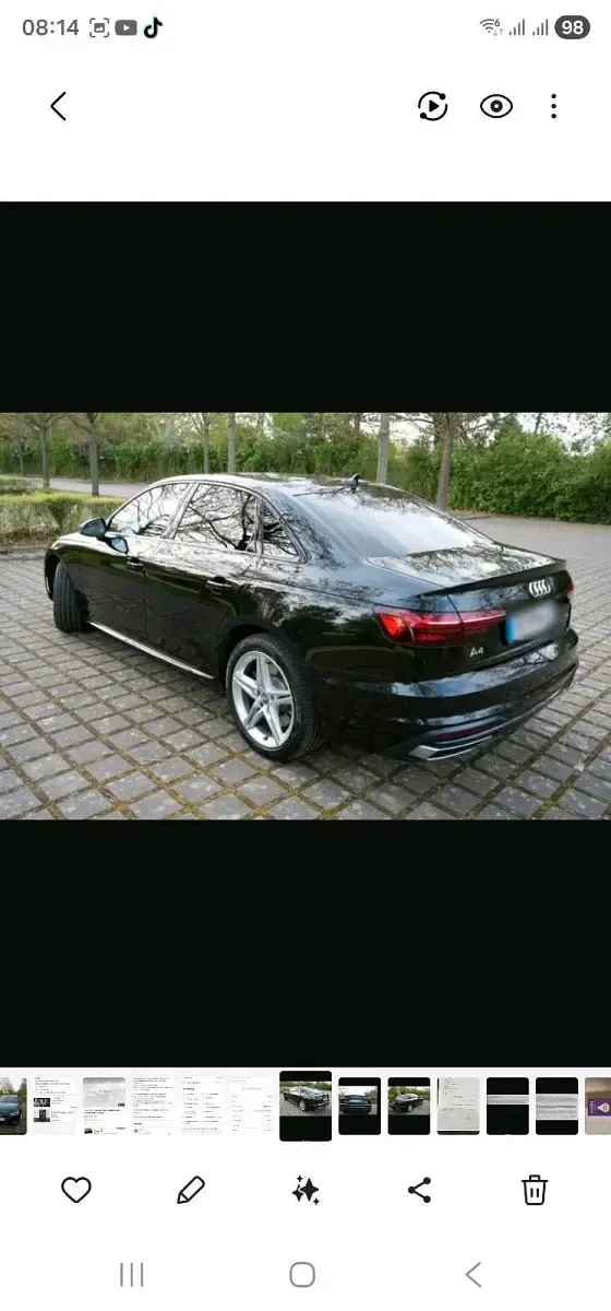 Używany Audi A4 231 KM (169 kW) 2020 Czarny Sedan/Limuzyna