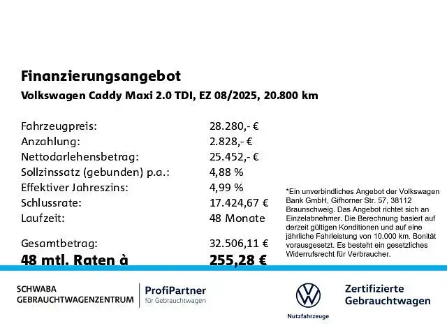 Gebraucht VW Caddy Maxi R 122 PS (89 kW) 2025 Blau Van / Kleinbus
