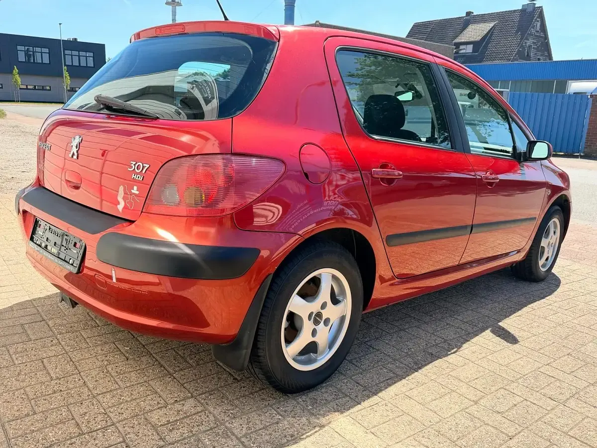 Gebraucht Peugeot 307 109 PS (80 kW) 2005 Rot Kleinwagen