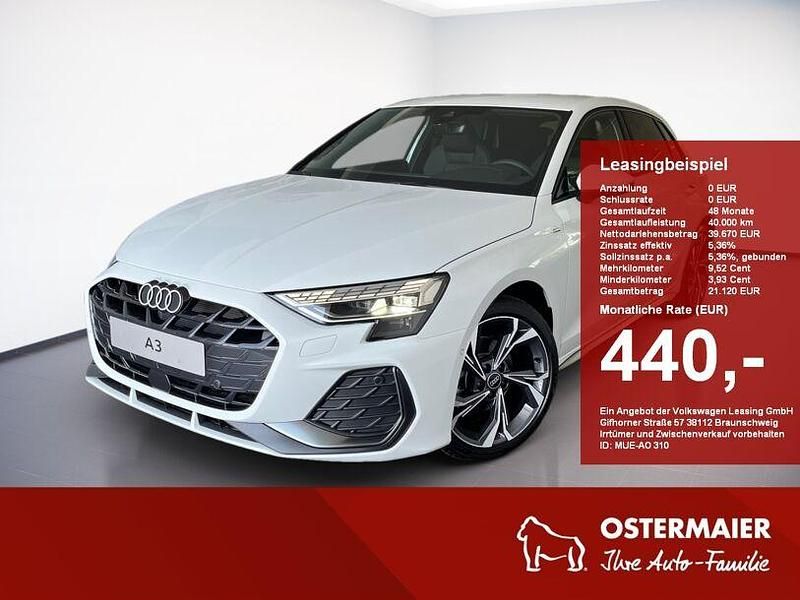 Gebraucht Audi A3 S-Line 150 PS (110 kW) 2025 Gletscherweiß metallic Limousine