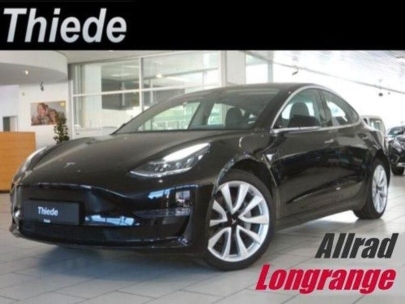 Solid black Gebraucht 2020 Tesla Model 3 Long Range AWD Limousine | 22.890 € (Fairer Preis) - Bild 1/3