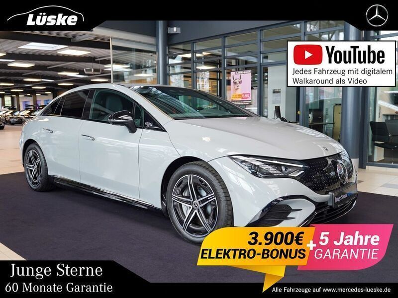 Manufaktur alpingrau uni Gebraucht 2023 Mercedes EQE300 AMG Line Premium Limousine | 55.900 € - Bild 1/4