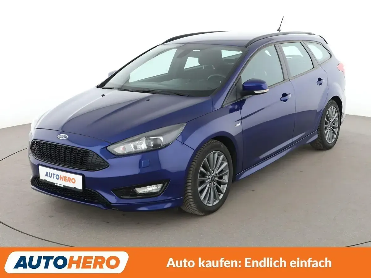 Second-hand Ford Focus ST-Line 150 CP (110 kW) 2018 Albastru Break