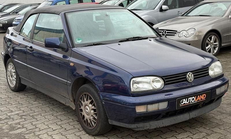 Blau Gebraucht 1996 VW Golf Cabriolet Cabrio | 999 € - Bild 1/4
