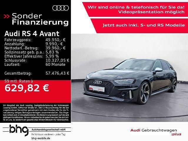 Mythosschwarz metallic Gebraucht 2021 Audi RS4 Ambiente Kombi | 49.950 € (Superpreis) - Bild 1/4