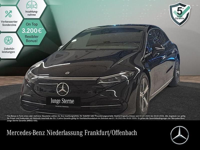 Schwarz Gebraucht 2022 Mercedes EQS350 Advanced Plus Limousine | 55.990 € (Guter Preis) - Bild 1/3