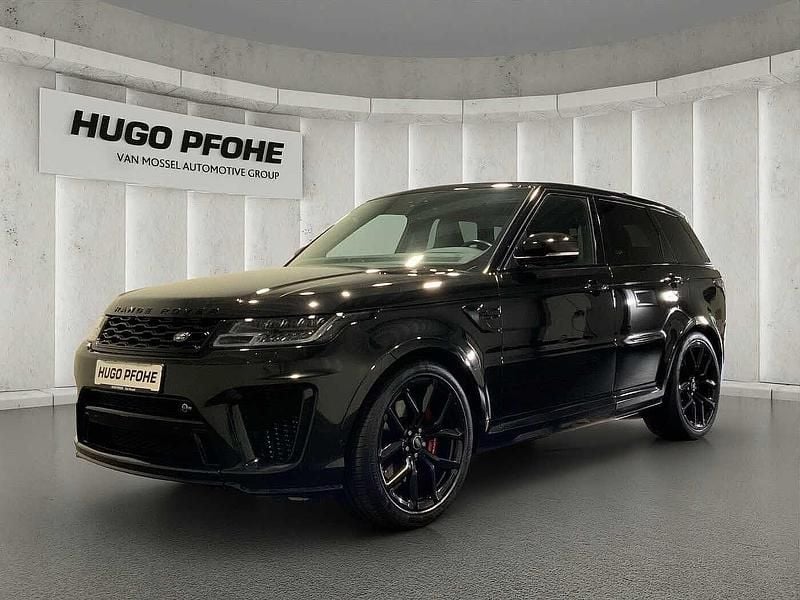 Santorini black Gebraucht 2021 Land Rover Range Rover Sport SVR SUV | 59.949 € (Superpreis) - Bild 1/4