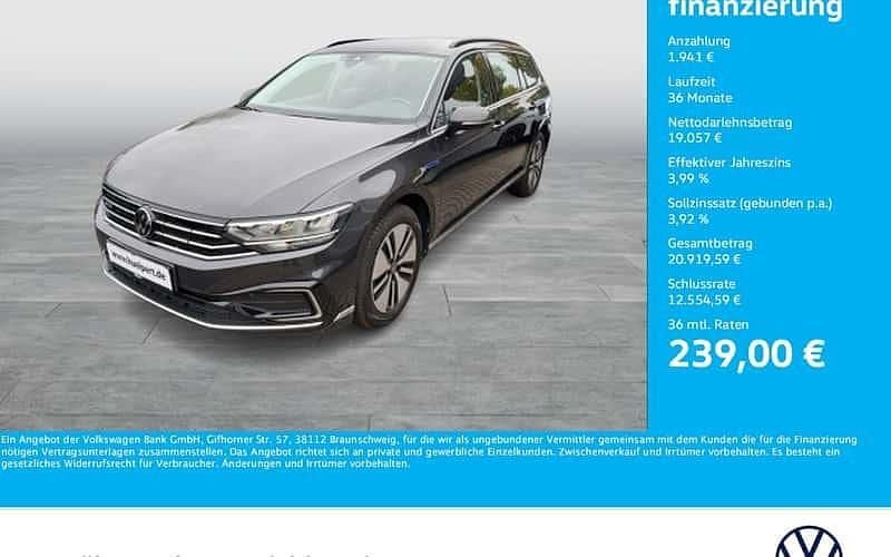 Grau Gebraucht 2021 VW Passat GTE Kombi | 20.998 € (Superpreis) - Bild 1/4