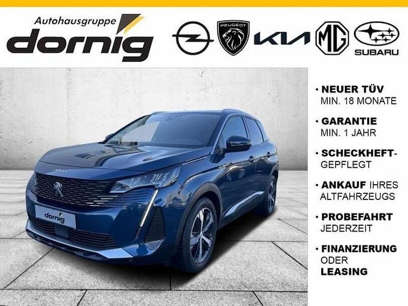 Celebes blau metallic Gebraucht 2021 Peugeot 3008 Allure SUV | 22.490 € (Guter Preis) - Bild 1/3