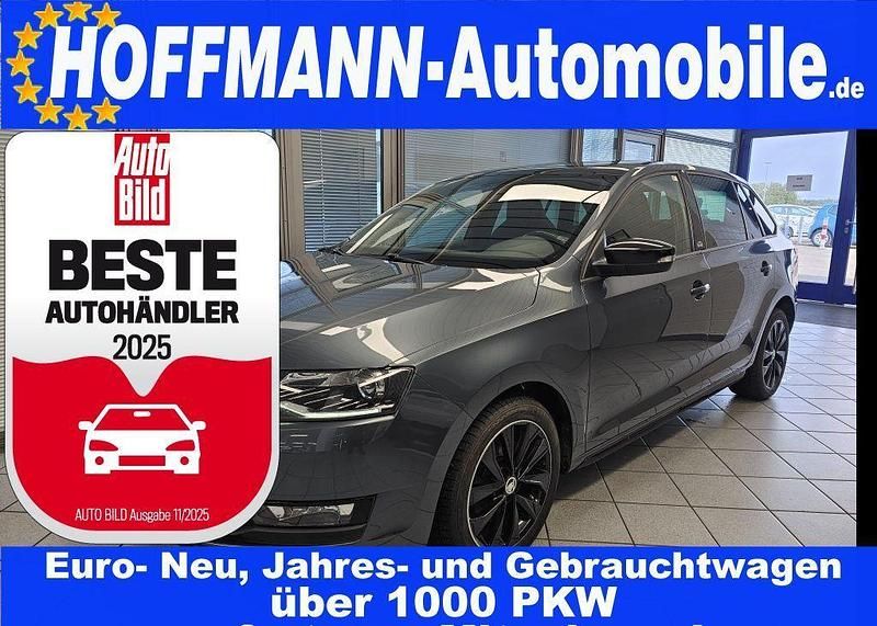 Quarzgraumet. (metallic) Gebraucht 2018 Skoda Rapid Monte Carlo Kombi | 10.300 € (Fairer Preis) - Bild 1/4