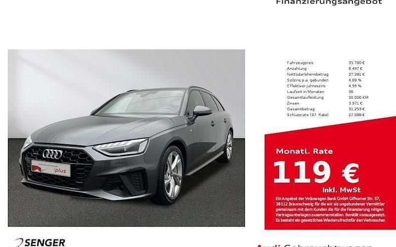 Grau Gebraucht 2023 Audi A4 S-Line Kombi | 35.780 € (Superpreis) - Bild 1/4
