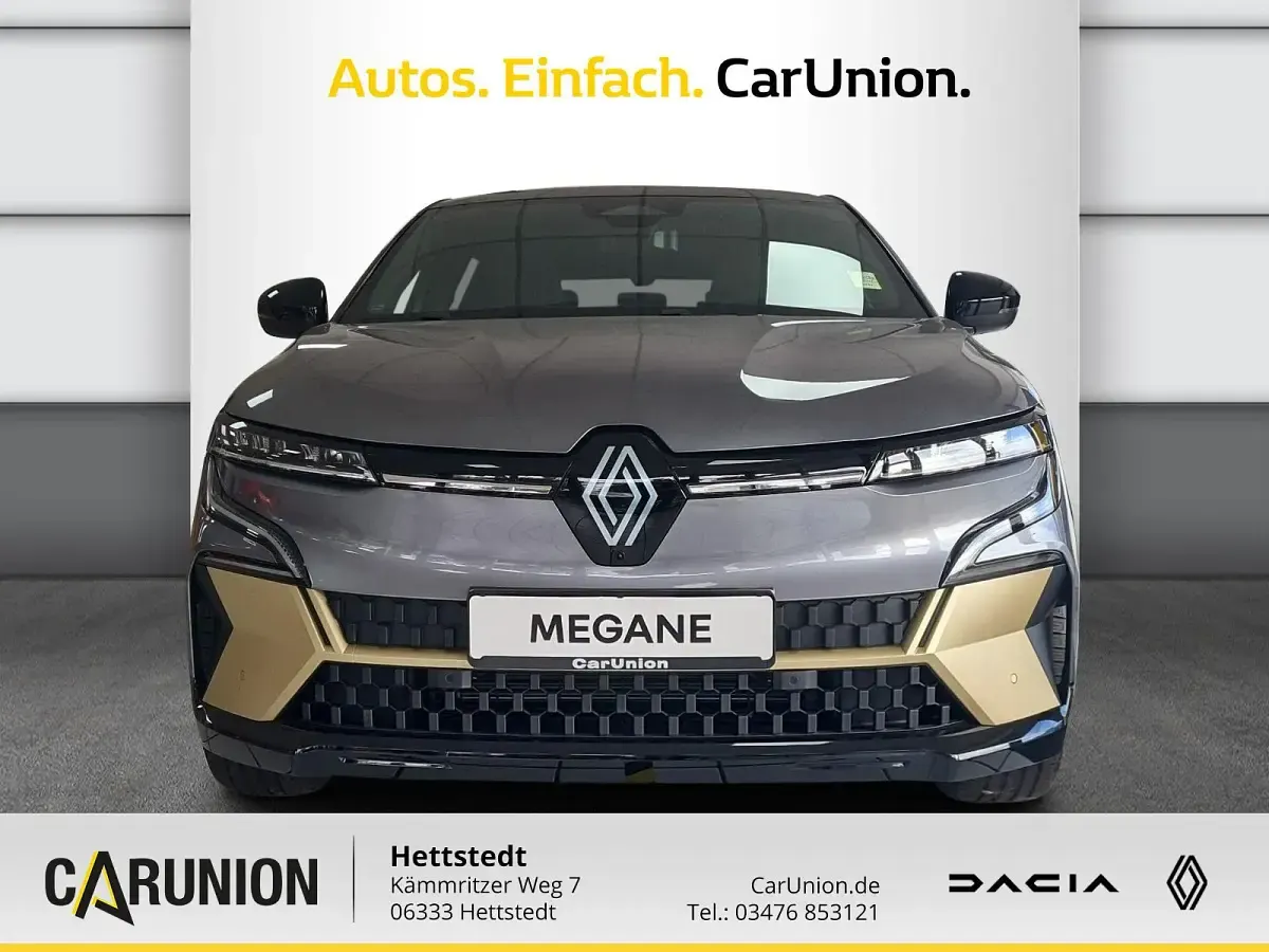 Gebraucht Renault Megane E-Tech Iconic 160 kW (218 PS) 2024 Dolomitgrau, black pearlschw Limousine