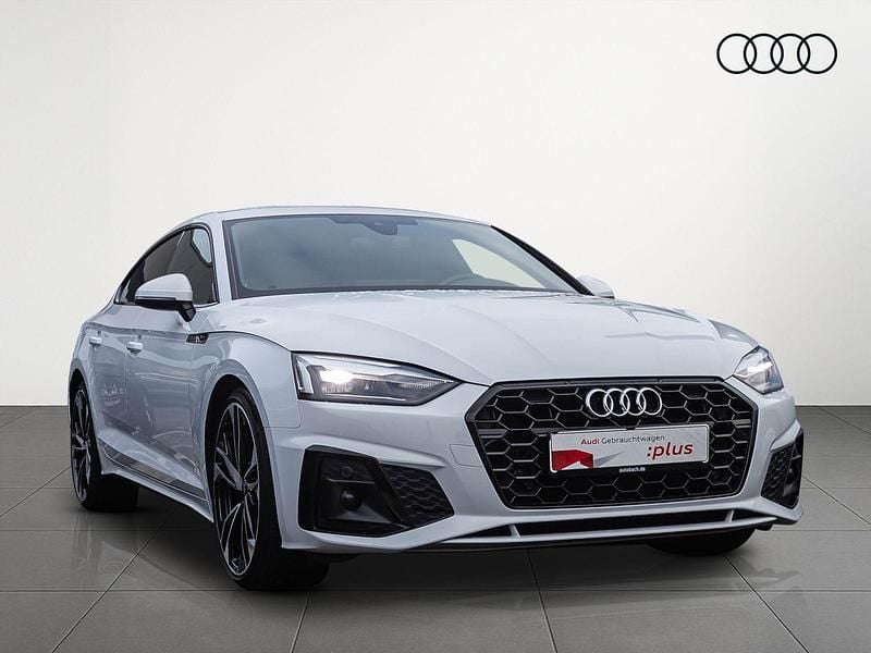Gebraucht Audi A5 Sportback S-Line 163 PS (119 kW) 2022 Gletscherweiß metallic Kleinwagen