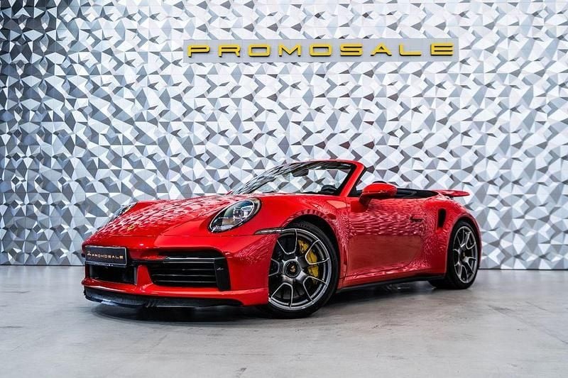 Rot Gebraucht 2021 Porsche 911 Turbo S Cabriolet Cabrio | 195.000 € - Bild 1/4