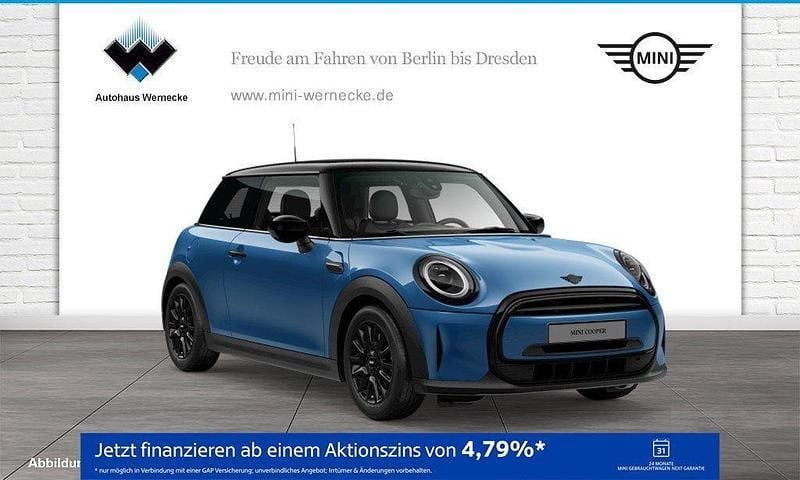 Island blue Gebraucht 2023 Mini Cooper Hatch Kleinwagen | 22.990 € (Fairer Preis) - Bild 1/4