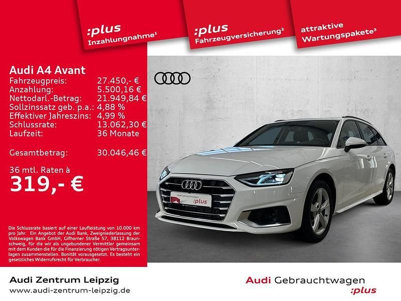 Ibisweiß Gebraucht 2023 Audi A4 Advanced Plus Kombi | 27.450 € (Guter Preis) - Bild 1/3