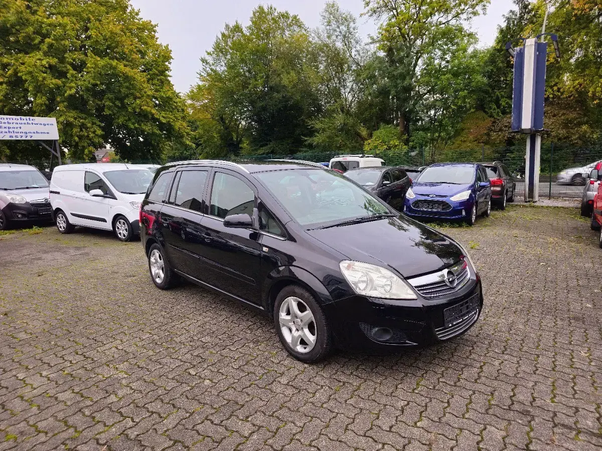 Gebraucht Opel Zafira Edition 125 PS (91 kW) 2008 Schwarz Van / Kleinbus
