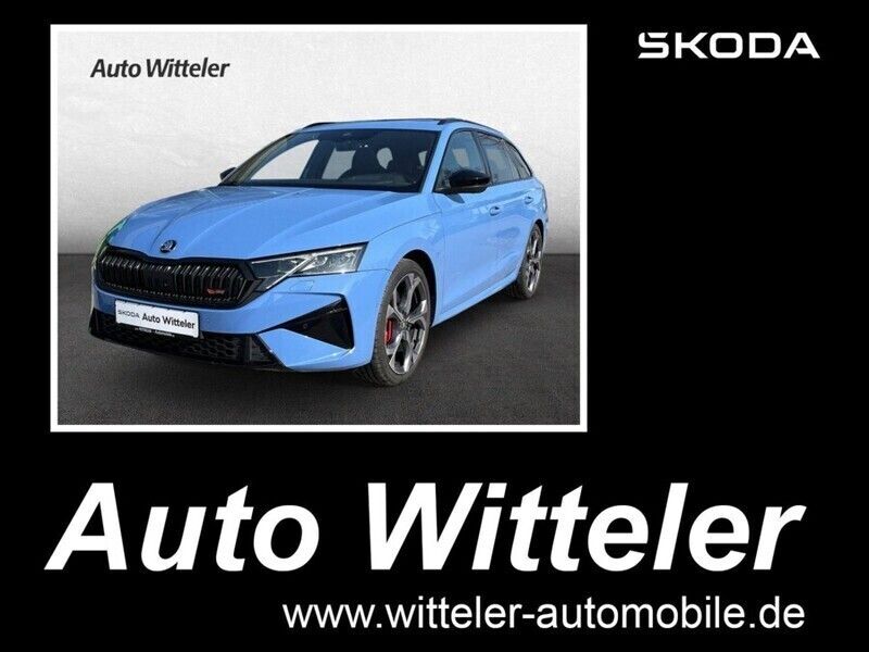 Blau Gebraucht 2024 Skoda Octavia RS Kombi | 47.490 € (Teuer) - Bild 1/4