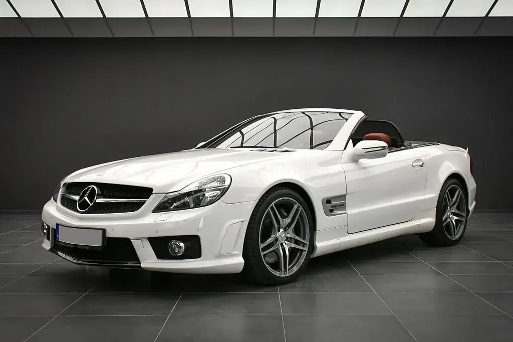 Gebraucht Mercedes SL63 AMG AMG 525 PS (386 kW) 2008 Weiß Cabrio