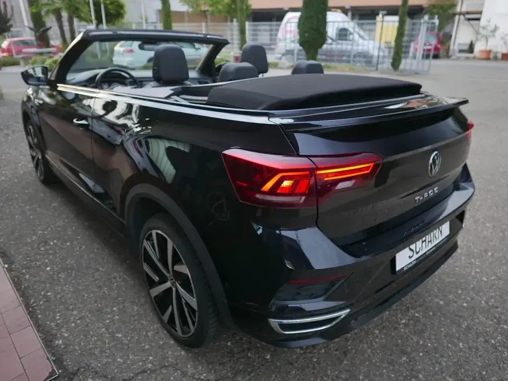 Gebraucht VW T-Roc Cabriolet R-line 150 PS (110 kW) 2021 Schwarz Cabrio